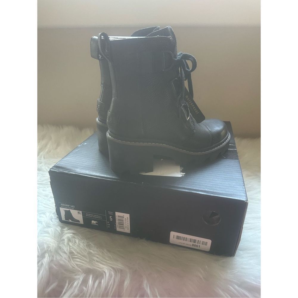 Sorel WOMEN'S JOAN NOW LACE BOOT black size 5 BNIB - Picture 5 of 8